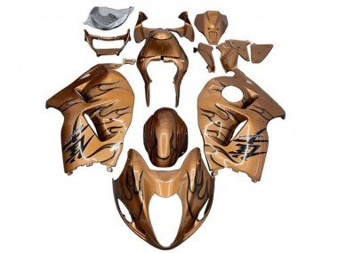 2008-2020 Bronze Black Flame Suzuki GSXR 1300 Hayabusa Motorcycle Fairings
