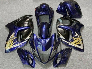 2008-2020 Dark Blue Black Gold Suzuki GSXR 1300 Hayabusa Motorcycle Fairings