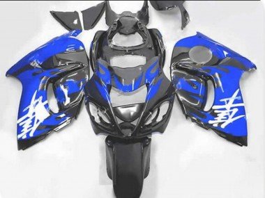2008-2020 Black Blue Flame Suzuki GSXR 1300 Hayabusa Motorcycle Fairings