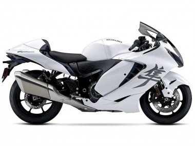 2021-2025 White Suzuki GSXR 1300 Hayabusa Motorcycle Fairings