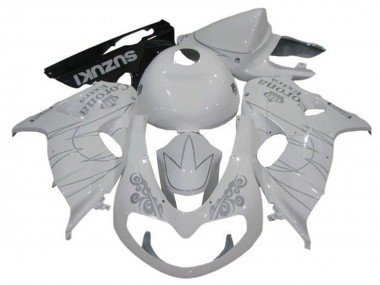 1998-2003 White Silver Corona Suzuki TL1000R Motorcycle Fairings