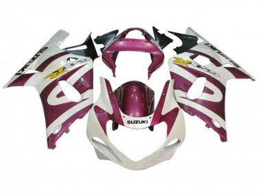 2000-2002 White Purple Yellow Suzuki GSXR1000 Motorcycle Fairings