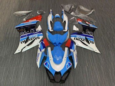2017-2024 White Blue Stripe Red Motul Suzuki GSXR1000 Motorcycle Fairings