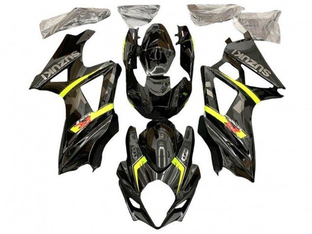 2007-2008 Black Yellow Red Grey Suzuki GSXR 1000 Motorcycle Fairings
