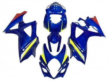 2007-2008 Blue Yellow Red Suzuki GSXR 1000 Motorcycle Fairings
