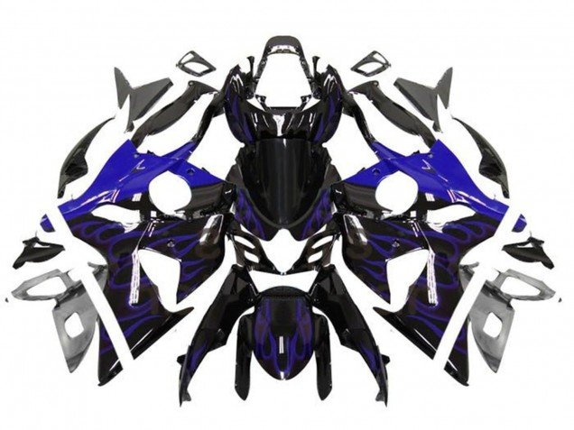 2009-2016 Glossy Black Blue Flame Suzuki GSXR 1000 Motorcycle Fairings
