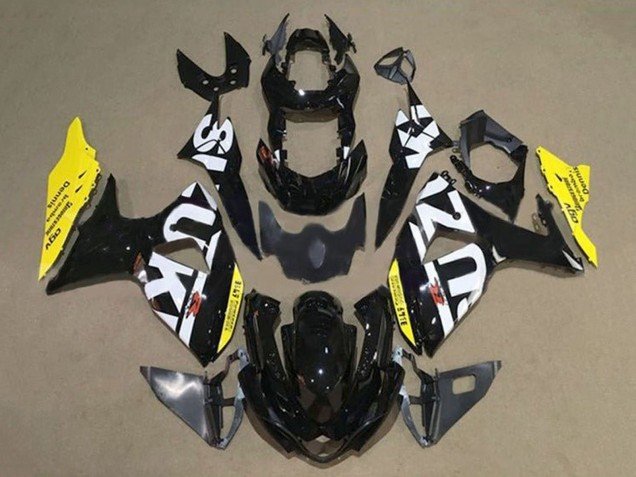 2009-2016 Black White Yellow Suzuki GSXR 1000 Motorcycle Fairings