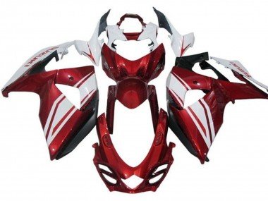 2009-2016 White Red Suzuki GSXR 1000 Motorcycle Fairings