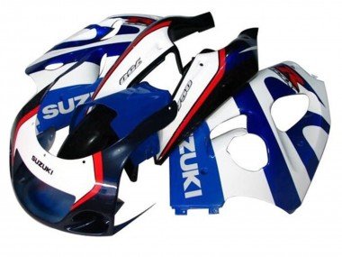 1996-2000 Blue White Dark Blue Red Suzuki GSXR 600 / GSXR 750 Motorcycle Fairings