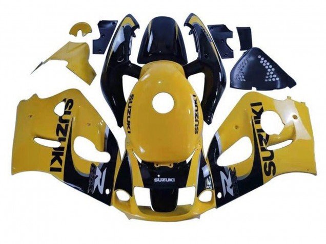 1996-2000 Yellow Black Suzuki GSXR 600 / GSXR 750 Motorcycle Fairings