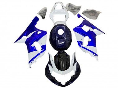 2001-2003 White Blue Black Suzuki GSXR 600 / GSXR 750 Motorcycle Fairings