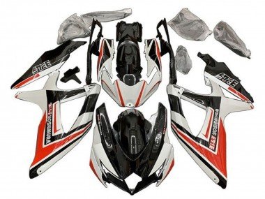 2008-2010 White Orange Glossy Black Yoshimura Suzuki GSXR 600 / GSXR 750 Motorcycle Fairings