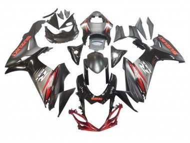 2011-2024 Black Grey Red Suzuki GSXR 600 / GSXR 750 Motorcycle Fairings