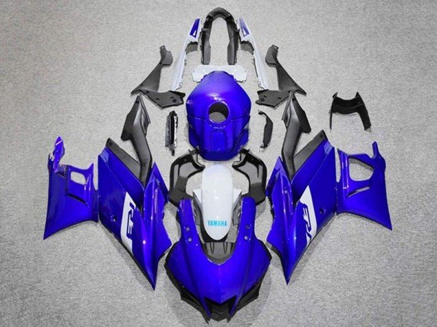 2019-2021 Blue White Matte Black Yamaha YZF R3/R25 Motorcycle Fairings