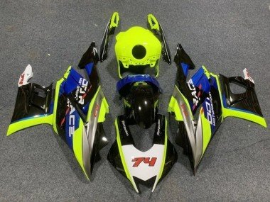 2019-2021 Neon Yellow White Blue Black 74 Yamaha YZF R3/R25 Motorcycle Fairings