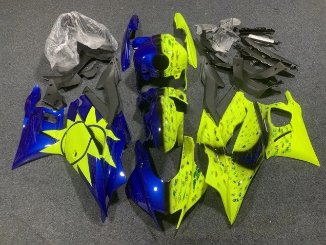 2022-2024 Yellow Blue Yamaha YZF R3/R25 Motorcycle Fairings