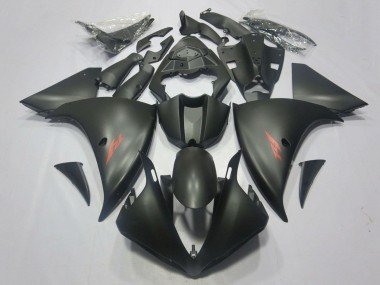 2009-2011 Matte Black Red Decal Yamaha YZF 1000 R1 Motorcycle Fairings