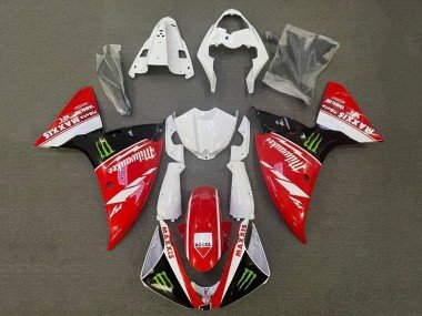 2009-2011 White Red Black Green Monster Milwaukee Yamaha YZF 1000 R1 Motorcycle Fairings