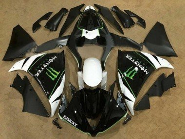 2012-2014 White Black Green Monster Energy SZMUXX Yamaha YZF 1000 R1 Motorcycle Fairings