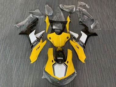 2015-2019 Yellow White Black Yamaha YZF 1000 R1 Motorcycle Fairing Kits