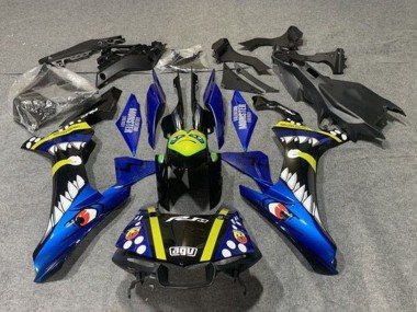 2015-2019 Blue Yellow Black Shark Yamaha YZF 1000 R1 Motorcycle Fairings
