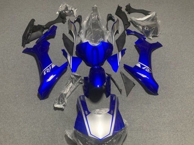 2015-2019 Blue Silver Yamaha YZF 1000 R1 Motorcycle Fairings