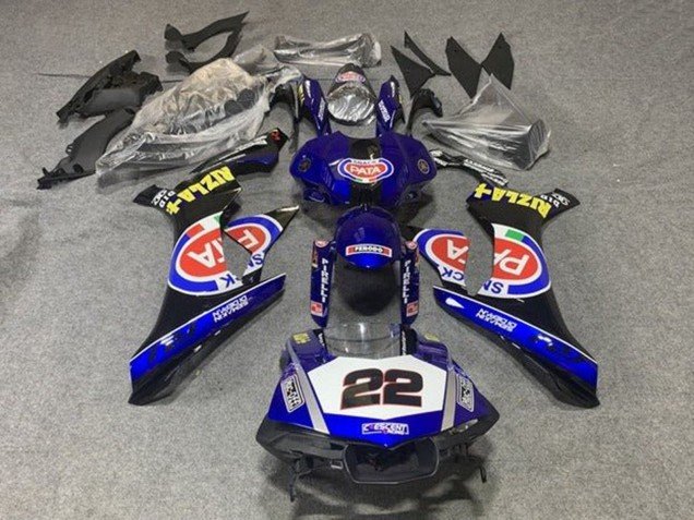 2015-2019 Blue White Black Red Pata 22 Yamaha YZF 1000 R1 Motorcycle Fairings