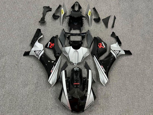 2015-2019 Silver Black Yamaha YZF 1000 R1 Motorcycle Fairings