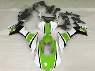 2015-2019 White Green Black Yamaha YZF 1000 R1 Motorcycle Fairings