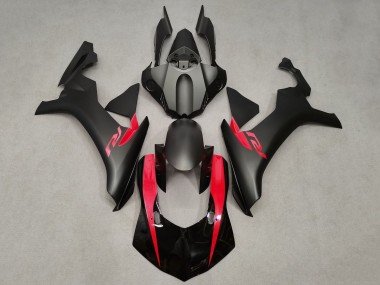 2015-2019 Matte Black Glossy Black Red Yamaha YZF 1000 R1 Motorcycle Fairings