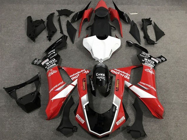 2015-2019 Red White Glossy Black Yamaha YZF 1000 R1 Motorcycle Fairings
