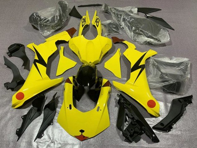 2020-2025 Yellow Red Pikachu Yamaha YZF 1000 R1 Motorcycle Fairings