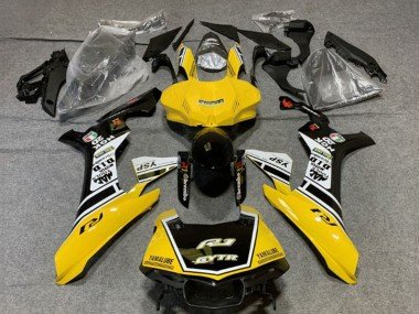2020-2025 Yellow White Glossy Black GYTR Yamaha YZF 1000 R1 Motorcycle Fairings