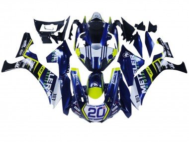 2020-2025 White Blue Yellow Black Yamaha YZF 1000 R1 Motorcycle Fairings