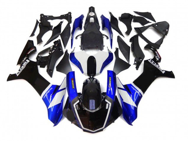 2020-2025 Blue White Black Akropovic Yamaha YZF 1000 R1 Motorcycle Fairings