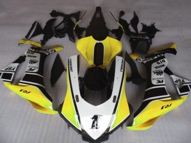 2020-2025 Yellow White Glossy Black Motul YSP Yamaha YZF 1000 R1 Motorcycle Fairings