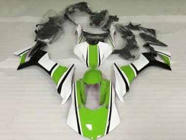 2020-2025 White Green Glossy Black Yamaha YZF 1000 R1 Motorcycle Fairing