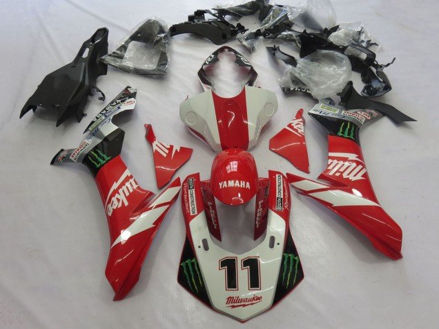 2020-2025 White Red Black Green Monster Milwaukee Yamaha YZF 1000 R1 Motorcycle Fairings