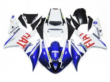 2002-2003 White Blue Red Fiat Motul Yamaha YZF 1000 R1 Motorcycle Fairings