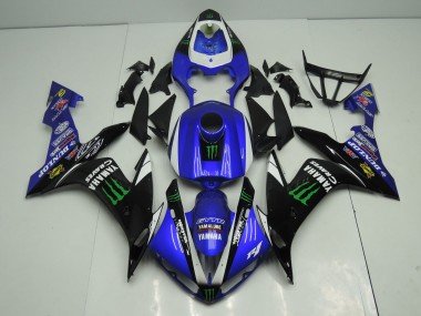 2004-2006 Blue White Black Green Monster Energy Yamaha YZF 1000 R1 Motorcycle Fairings