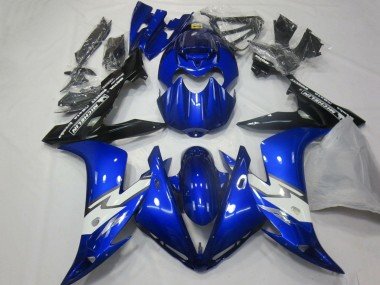 2004-2006 Blue White Glossy Black Yamaha YZF 1000 R1 Motorcycle Fairings