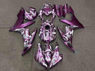 2004-2006 Light Purple White Grey Camouflage Yamaha YZF 1000 R1 Motorcycle Fairings