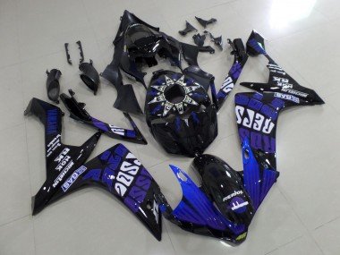 2007-2008 Black Blue Purple White Rossi Yamaha YZF 1000 R1 Motorcycle Fairings