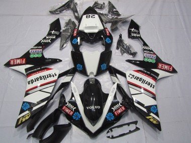 2007-2008 Glossy Black White Red Blue Volvo Sterilgarda Fimer Yamaha YZF 1000 R1 Motorcycle Fairings