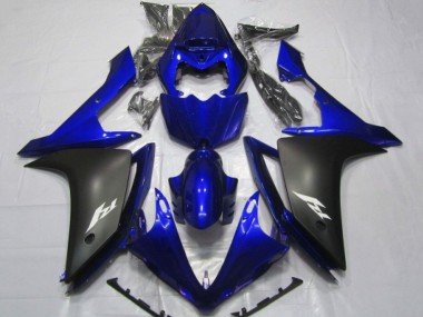 2007-2008 Blue Matte Black Yamaha YZF 1000 R1 Motorcycle Fairings