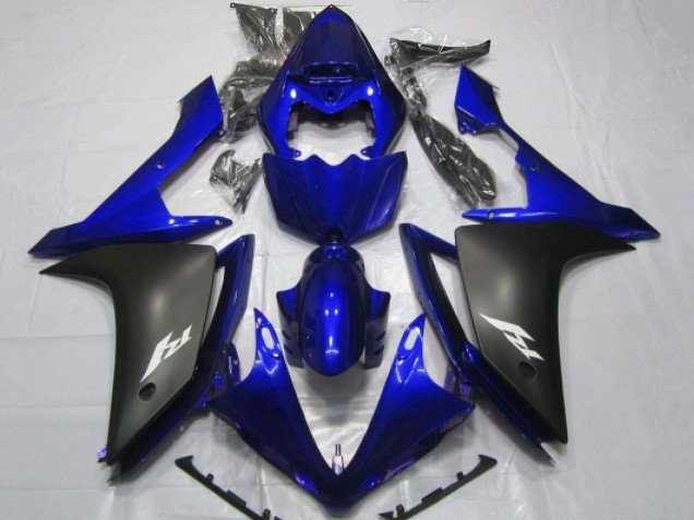 2007-2008 Blue Matte Black Yamaha YZF 1000 R1 Motorcycle Fairings