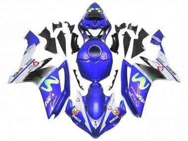2007-2008 Blue White Green ENEOS Yamaha YZF 1000 R1 Motorcycle Fairings