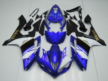 2007-2008 Blue White Black Gold Decal Yamaha YZF 1000 R1 Motorcycle Fairings