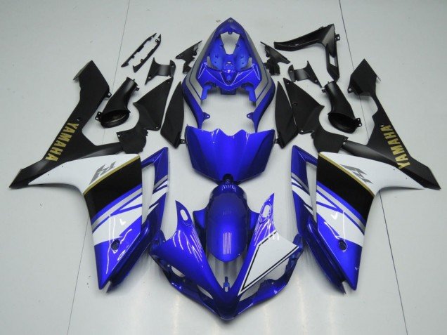 2007-2008 Blue White Black Gold Decal Yamaha YZF 1000 R1 Motorcycle Fairings