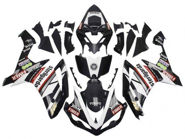 2007-2008 White Red Black Volvo Fimer Yamalube Sterilgarda Yamaha YZF 1000 R1 Motorcycle Fairings